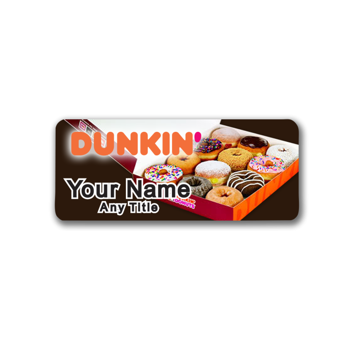 Dunkin Box of Donuts Badge